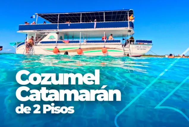 Cozumel Catamarán de 2 Pisos